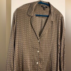100% Silk Banana Republic Blouse XL